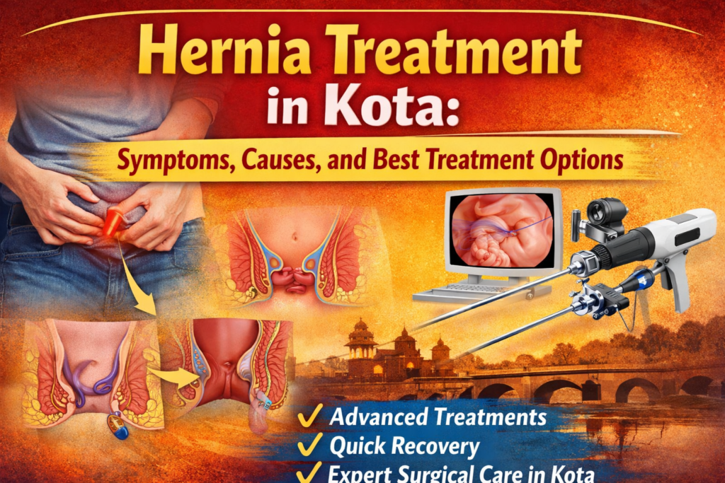 Hernia Treatment in Kota: Symptoms, Causes, and Best Treatment Options